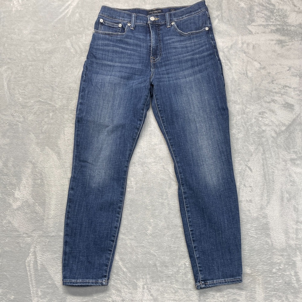 Lucky Brand Ankle Jeans Womens 12/31 (30x26) Blue Denim Streetwear Skinny Leg